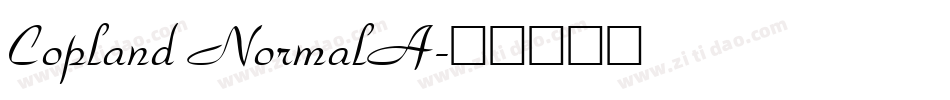 Copland NormalA字体转换